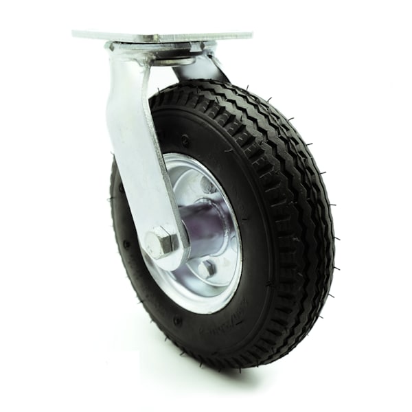 8 Inch Black Pneumatic Wheel Swivel Caster